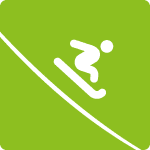 Cg Pictos Luge Fond Vert Fonce