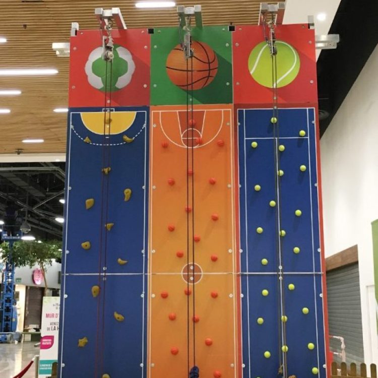 Mur à grimper sportif