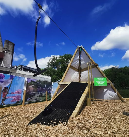 Parcours tyrolienne City Grimp