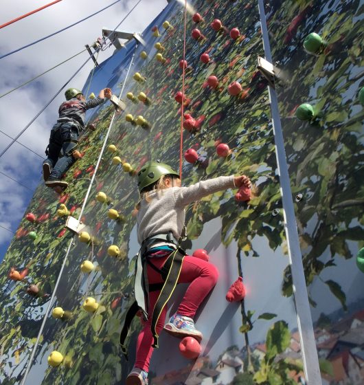 Mur d'escalade personnalisé