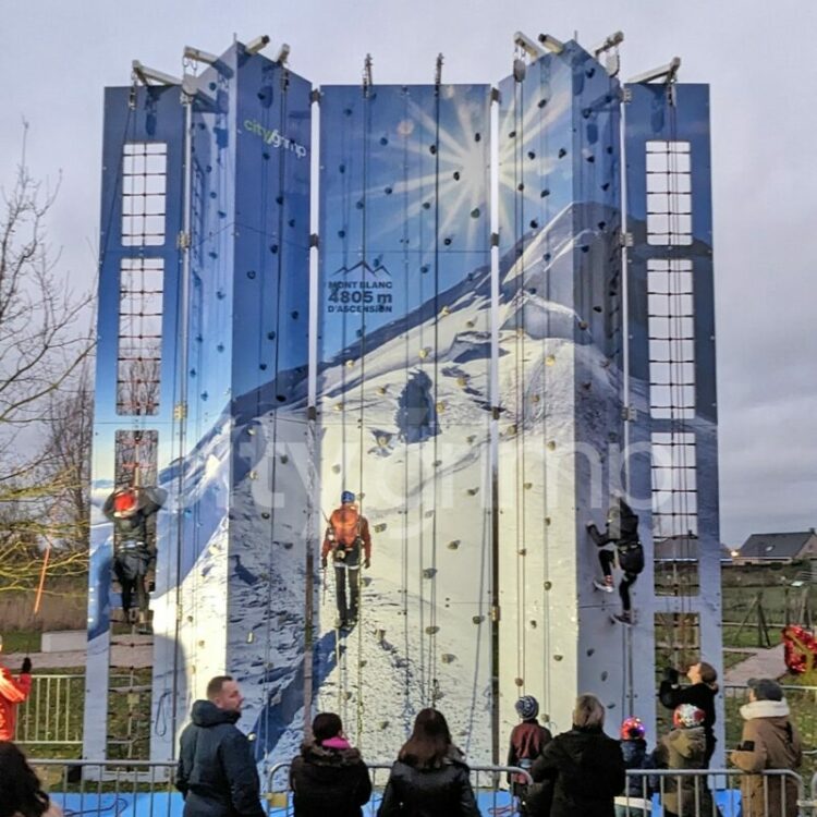 tour de grimpe escalade mobile location à louer france nord enfants montagne mont blanc hiver géante rapide à installer